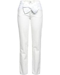 MM6 by Maison Margiela - Light-Colored Denim Skinny Pants - Lyst
