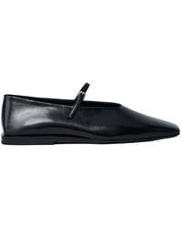 Jil Sander - Ankle Buckle Strap Flat Shoes - Lyst