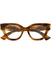 Gucci - Eyewear	Cat Eye Frame Glasses - Lyst