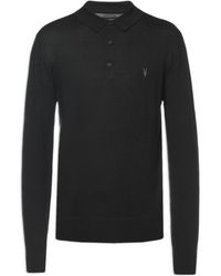 AllSaints - Classic Polo Knitwear - Lyst