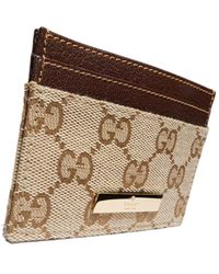 Gucci - Logo Plaque Card Case - Lyst