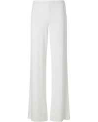 ÉTERNE - Easy Lounge Ribbed-Knit Jersey Wide-Leg Pants - Lyst