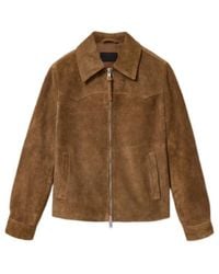 AllSaints - Dellcot Suede Jacket - Lyst