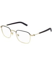 Montblanc - Eyewear Square Frame Glasses - Lyst