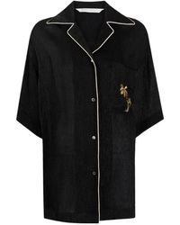 Palm Angels - Soireé Logo-Embroidered Button-Up Shirt - Lyst
