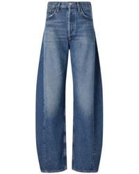 Agolde - Luna Pieced Wide-Leg Jeans - Lyst