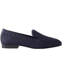 Manolo Blahnik - Raffia Loafers - Lyst