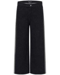 Patrizia Pepe - Logo Embroidered Bi-Color Jeans - Lyst
