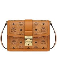 MCM - All-Over Monogram-Print Crossbody Bag - Lyst