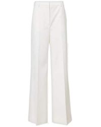 Stella McCartney - High-Rise Pleated Wool Wide-Leg Pants - Lyst