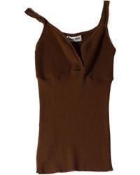 Miu Miu - Cotton Knit Top - Lyst