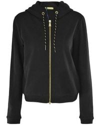 Versace Jeans Couture - Hooded Zipper Long-Sleeved Casual Jacket - Lyst
