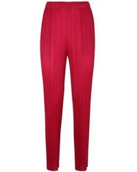 Pleats Please Issey Miyake - Pleats Please Issey Miyake Elasticated Waistband Pleated Trousers - Lyst