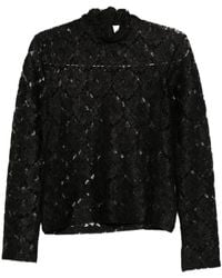 Rohe - Lace Mock-Neck T-Shirt - Lyst