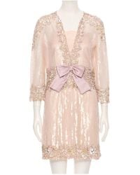 Valentino - Tulle Embroidered Short Skirt - Lyst