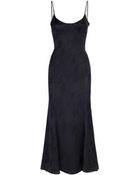 The Attico - The Sleeveless Satin Slip Dress - Lyst
