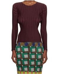 Pleats Please Issey Miyake - Rib Pleats January Pleated Cover-Up - Lyst