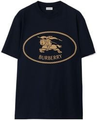 Burberry - Cotton Knight Stamp T-Shirt - Lyst