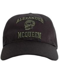 McQueen - Logo Embroidered Baseball Cap - Lyst