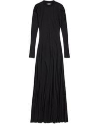 Balenciaga - Long Sleeve Maxi Dress - Lyst