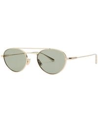 Saint Laurent - Round-Frame Metal Sunglasses - Lyst