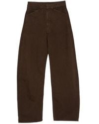 Lemaire - Wide-Leg High-Rise Pants - Lyst