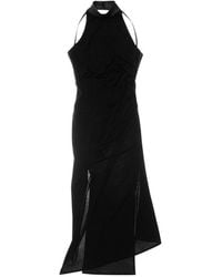 Helmut Lang - Halter Neck Midi Dress - Lyst