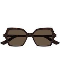McQueen - Eyewear	Geometric Frame Sunglasses - Lyst