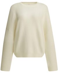 Lisa Yang - Relaxed Crew Neck Knitted Sweater - Lyst