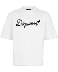 DSquared² - Embroidered Loose Fit T-Shirt - Lyst