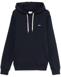 Autry - Logo Embroidered Drawstring Hoodie - Lyst