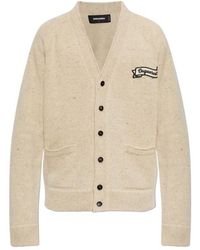 DSquared² - Logo-Patch Cardigan - Lyst
