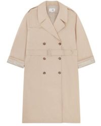 MM6 by Maison Martin Margiela - Double-Breasted Oversized Trench Coat - Lyst