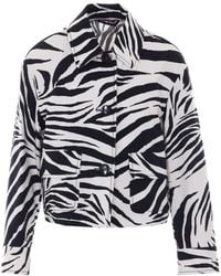 Max Mara - Studio Carabo Zebra Printed Jacket - Lyst