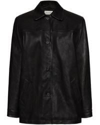 Magda Butrym - Long-Sleeved Leather Jacket - Lyst