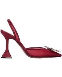 AMINA MUADDI - Begum Mesh 95 Sling Pointed-Toe High-Heeled Sandals - Lyst