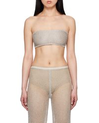 Alaïa - Mesh Knit Bra Top - Lyst