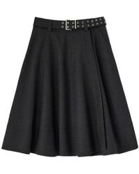 Ganni - Suiting Wrap Skirt - Lyst