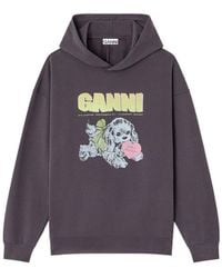 Ganni - Puppy Hoodie - Lyst