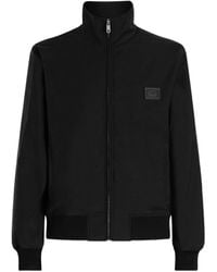 Dolce & Gabbana - Wool-Blend Canvas Zip-Up Jacket - Lyst
