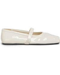 Marni - Square-Toe Mary Jane Ballet Flats - Lyst