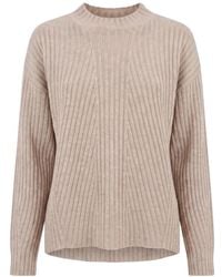 Twinset - Ribbed-Knit Lurex Detailed Jumper - Lyst