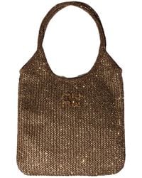 Miu Miu - Ivy Sequin Mesh Bag - Lyst