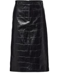 Stella McCartney - Croco Pencil Skirt - Lyst
