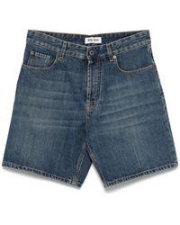 Miu Miu - Washed Denim Bermudas - Lyst