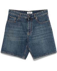 Miu Miu - Washed Denim Bermudas - Lyst