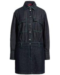 MAX&Co. - Dark Denim Shirt Dress - Lyst