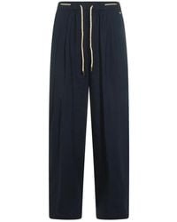 Herno - Drawstring Wide-Leg Pants - Lyst
