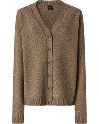 Pinko - Marche Sequin Embellished Knitted Cardigan - Lyst