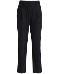Prada - High Waist Straight Leg Pants - Lyst